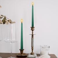 Lumanare Decorativa, Flippy, pentru Masa, 25 cm, din Parafina, fara Fum, Ardere 7.5h, Verde