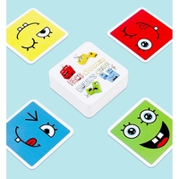 Jucarie Pentru Copii Montessori Flippy, Cub din Lemn, Asamblare Fete, 64 de Carti Distractive, pentru Baieti si Fete, Varsta +3 ani, Educativ, Cutie