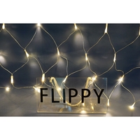 Sectiune Instalatie de Craciun Vafy, Tip Plasa, 320 LED-uri, 3 m x 3 m, 8 jocuri de lumini, Interconectabila, Fir transparent, Alb cald