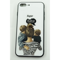 Husa protectie Flippy compatibila cu Apple iPhone 13 Glass print Super Mom Multicolor