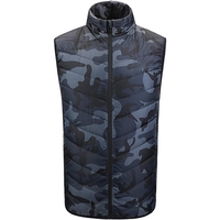 Vesta cu Incalzire, Vafy, Unisex, 2 Zone de Incalzire, Umplutura Bumbac, 3 Trepte de Temperatura, Incarcare USB, Albastru, 74 - 84 kg, Marime XXXL