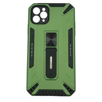 Husa de protectie Vafy pentru Apple iPhone 12 Mini Defender Model 4 cu suport, Verde deschis