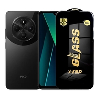 Folie de Protectie pentru Xiaomi Poco C75, Vafy, Sticla Securizata ESD, Margini Negre, Rezistenta la Zgirieturi, Antistatica, 0.35 mm, Transparenta