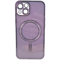 Husa de Protectie 2 in 1, Vafy, pentru Apple iPhone 14 Plus, Compatibila MagSafe, Magnetica, cu Protectie Lentila, din TPU, Mov