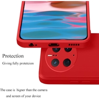 Husa de Protectie, Vafy, pentru Huawei Mate 50 Pro, Liquid Silicone, cu Microfibra pe Interior, Protectie Antisoc, Compatibil Incarcare Wireless, Rosu