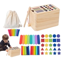 Jucarie de Sortare, Flippy, din Lemn, +36 Luni, Tip Montessori, Multicolor