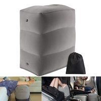 Perna Gonflabila Multifunctionala, Vafy, pentru Picioare, Cap, 3 Straturi, Inaltime Reglabila, 17.8 x 25.4 x 42.9 cm, Gri Inchis
