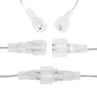Ghirlanda luminoasa tip perdea cu stelute 138 LED-uri, 2m, pentru interior/exterior, iluminare multicolor