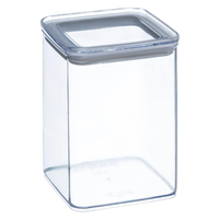 Cutie depozitare patrata 5Five PS, 1 litru, 10x10x14 cm, transparent