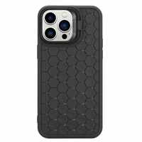 Husa de Protectie TPU, Vafy, pentru Samsung Galaxy S23 Plus, 3D Cube, cu Inel, Protectie Camera, Antisoc, Antizgariere, Antialunecare, Acoperire Completa, Negru