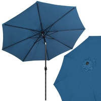 Umbrela terasa gradina, cu manivela si inclinare, diametru 300cm, Albastru