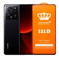 Folie Sticla Securizata pentru Xiaomi 13T, Vafy, Sticla de Protectie Compatibila cu Xiaomi 13T, Full Cover 111D, HD, Margini Negre, Transparenta