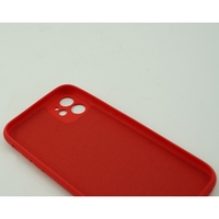 Husa protectie,Vafy, compatibila cu Apple iPhone 12 Liquid Silicone Case Rosu