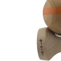 Kendama X Originala, Profesionala, Flippy, Super Sticky, Cupe Mari KING SIZE V3, Gaura in Baza, Rulment Metalic, din lemn 18 cm, Ata 62/65 cm, Original Portocaliu