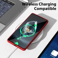 Husa de Protectie, Vafy, pentru OnePlus 12 5G, Liquid Silicone, cu Microfibra pe Interior, Protectie Antisoc, Compatibil Incarcare Wireless, Rosu