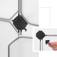 SONGMICS Unitate de depozitare cu 12 cuburi, pentru pantofi sau haine, personalizabil, 31x93x123 cm, alb transparent