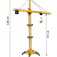 Macara construction RC pentru copii, 128 cm, cu lumini, sunete si accesorii incluse