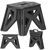 Scaun inaltator multifunctional tip scara, 100 kg, compact, cu maner, 31x23x23 cm, gri