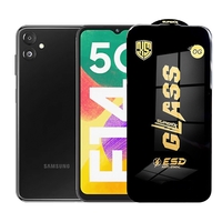 Folie de Protectie pentru Samsung Galaxy F14, Vafy, Sticla Securizata ESD, Margini Negre, Rezistenta la Zgirieturi, Antistatica, 0.35 mm, Transparenta