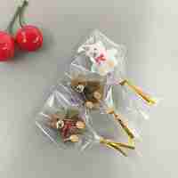 Lumanare de Tort, Flippy, Model Ursulet, Party, 8 x 3.2 cm, Alb