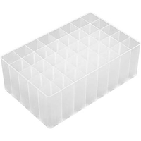 Suport De Depozitare, Flippy, pentru Markere, Suport Pentru Stilouri, Cutie De Depozitare pentru Birou, Multi-Functionala, 60 Spatii, Alb/Negru