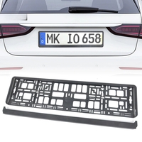 Suport Placute de Imatriculare, Flippy, Standard European XC-W341, din Plastic, Rama pentru Placute, 52.7 x 13 x 1.2 cm, Negru