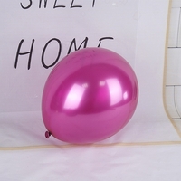 Set 12 Baloane, Flippy, din Latex Chrome, 30 cm, Fucsia