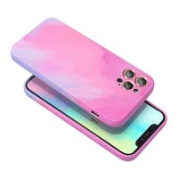 Husa protectie Vafy compatibila cu Apple iPhone 11 Tpu Ombre, Roz/Mov