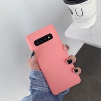 Husa protectie Vafy compatibila cu Samsung Galaxy S10 Liquid Silicone Case Fuchsia