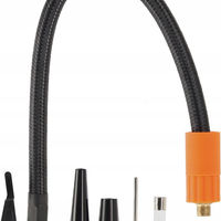 Compresor anvelope portabil auto 12V, acumulator 3600 mAh, cu manometru, display LED si functie powerbank, reincarcare USB