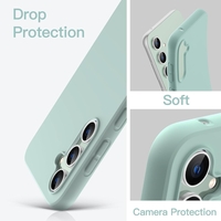 Husa de Protectie Matte TPU, Vafy, pentru Xiaomi Redmi 13C, Protectie Camera, Antisoc, Antizgariere, Antialunecare, Acoperire Completa, Verde