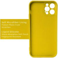 Husa protectie Vafy compatibila cu Huawei P40 Lite Liquid Silicone Ring cu suport rotativ Galben