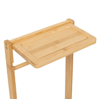 Suport hartie igienica 5Five Bamboo cu rezerva, bambus, 31x21x82 cm, natur
