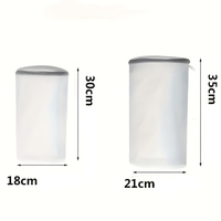 Sac Cilindric pentru Spalare Incaltaminte, Flippy, Dimensiuni Mici, pentru Masina de Spalat, 31x18x3 cm, Alb