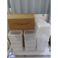 Cutii de depozitare alimente, Flippy, Set din 24 Cutii pentru Condimente, Cereale, Cutii pentru Bucatarie, din Plastic PP, Cutii Alimentare, Diferite Dimensiuni, Transparente