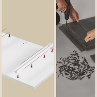 VASAGLE Dulap de baie cu sertare si usa, priza integrata cu USB, rafturi reglabile, MDF, 30x60x100 cm, alb