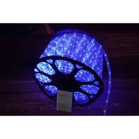 Instalatie Craciun, 60 m, 1440 Led-uri, Furtun Luminos, Albastru, Transformator, Sectionabila, 220 V, Vafy