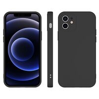 Husa pentru Samsung Galaxy A13 4G, Vafy, Liquid Silicone, cu Microfibra pe interior, Protectie Antisoc, Negru