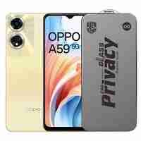 Folie de Protectie pentru Oppo A59, Vafy, Sticla Securizata ESD Antistatica, Super-X Privacy OG, Margini Negre, 0.30 mm, Transparent Inchis