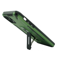 Husa de protectie Vafy pentru Apple iPhone 12 Pro Max Defender Model 4 cu suport, Verde deschis