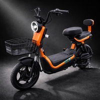 Scuter Electric KG, Saige, Fara Permis, Motor 500W, Baterie 48V20Ah, Autonomie 60km, 153x40x85 cm, Viteza Maxima 25km/h, Portocaliu