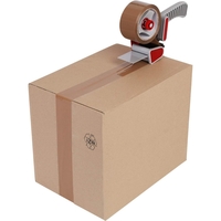 Set 36 Role Banda Adeziva, Low Noise, 5cm x 66 m, Ambalare Colete/Pachete, Maro