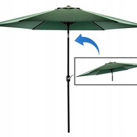 Umbrela terasa gradina, cu inclinare si husa, 300cm, Verde