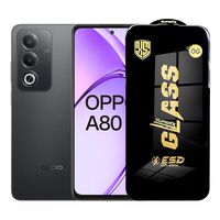 Folie de Protectie pentru Oppo A80, Vafy, Sticla Securizata ESD, Margini Negre, Rezistenta la Zgirieturi, Antistatica, 0.35 mm, Transparenta