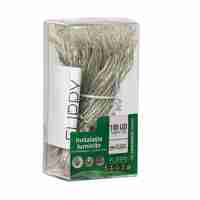 Instalatie de Craciun cu Baterii Tip Liniar, 2 jocuri de lumini, Fir Transparent 10 m 100 LED -uri, Multicolor