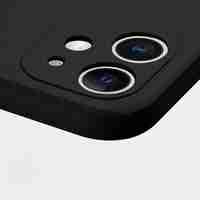 Husa pentru Samsung Galaxy A13 4G, Vafy, Liquid Silicone, cu Microfibra pe interior, Protectie Antisoc, Negru