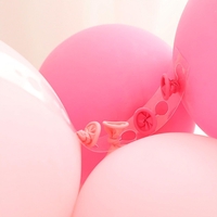 Banda Transparenta pentru Prinderea Baloanelor, Flippy, din PVC, 5 m, Gauri Duble, Transparent