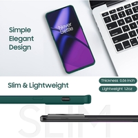 Husa de Protectie, Vafy, pentru OnePlus 11 5G, Liquid Silicone, cu Microfibra pe Interior, Protectie Antisoc, Compatibil Incarcare Wireless, Verde