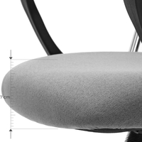 SONGMICS Scaun de birou ergonomic, reglabil pe inaltime, functie balans, maxim 120 kg, 63x63x120 cm, gri