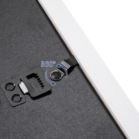 SONGMICS set rame foto 10 buc, 28x24 / 21x16 / 18x13 cm, alb, montaj perete sau birou, MDF si plastic